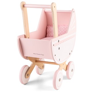 Doll pram including bedding - pink